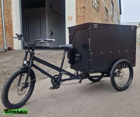 Lastenrad Zemto Dreirad Basis mit Alu - Box , für Gewerbliche Nutzung, extrem stark